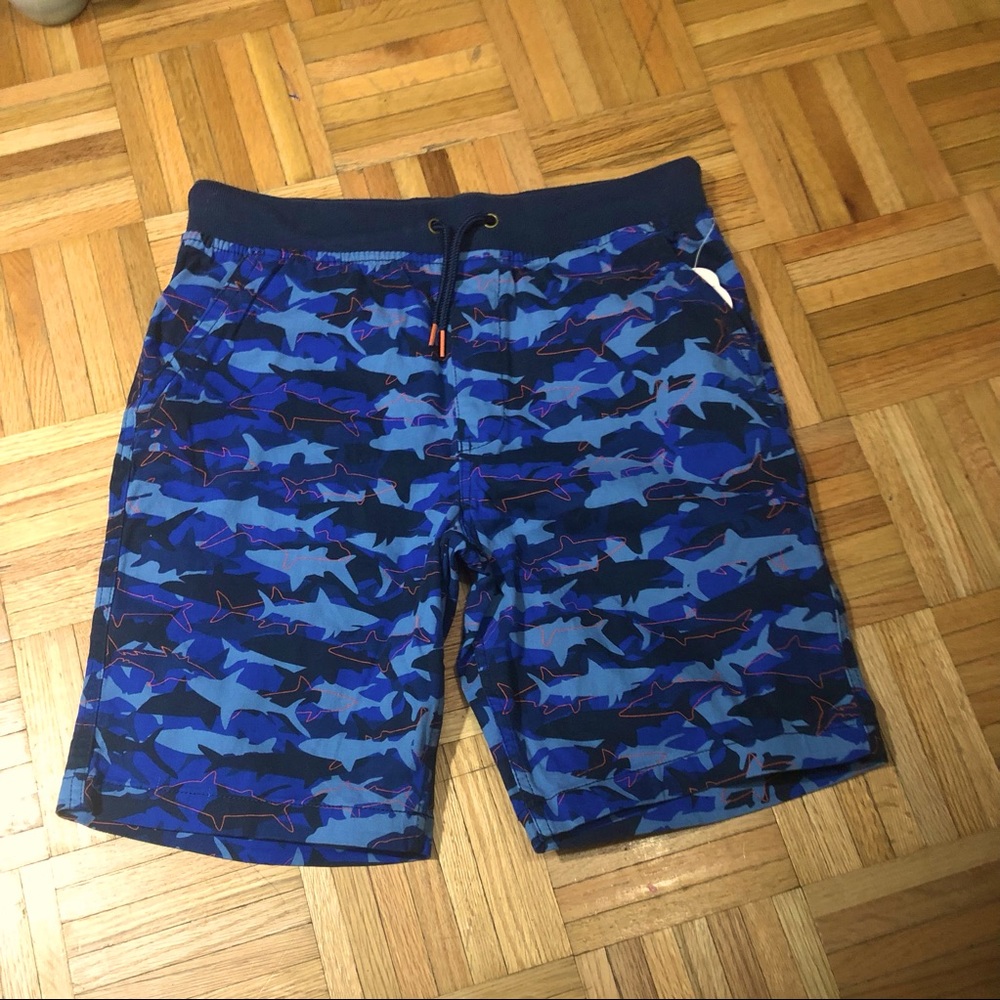 Wonder nation. Blue lace up Boys Short Sz XL(14/16)